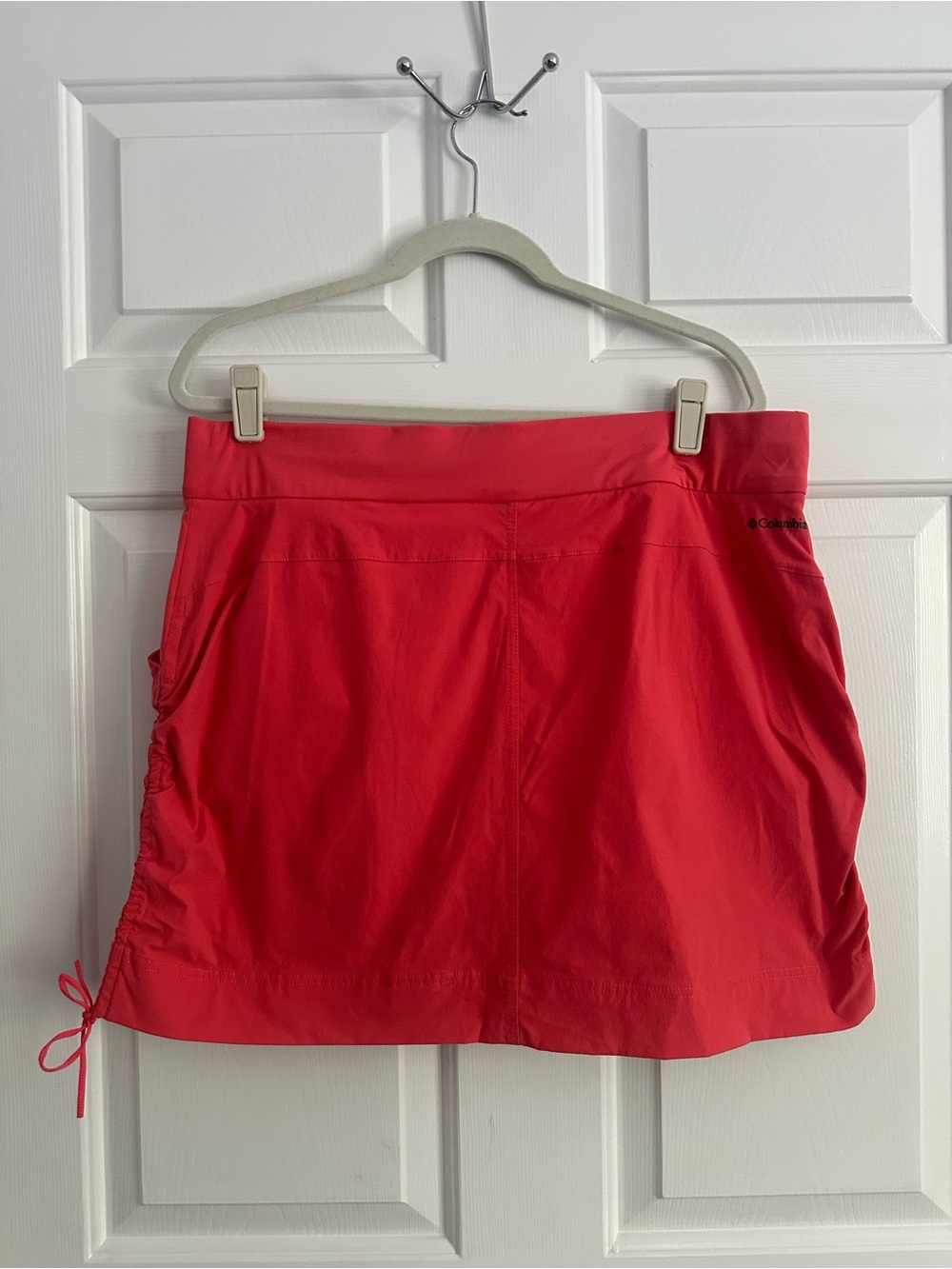 Columbia Poppy Red/Orange Athletic All Seasons Ruched Skort - Picture 2 of 4